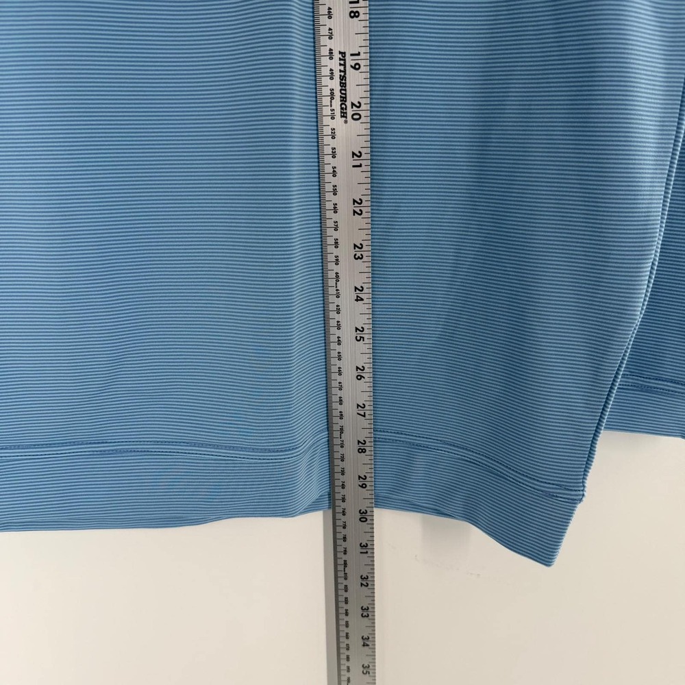 Peter Millar Crown Sport Mens XXL Etide Blue Stripe Performance Hoodie MF23EK45B - Picture 13 of 13